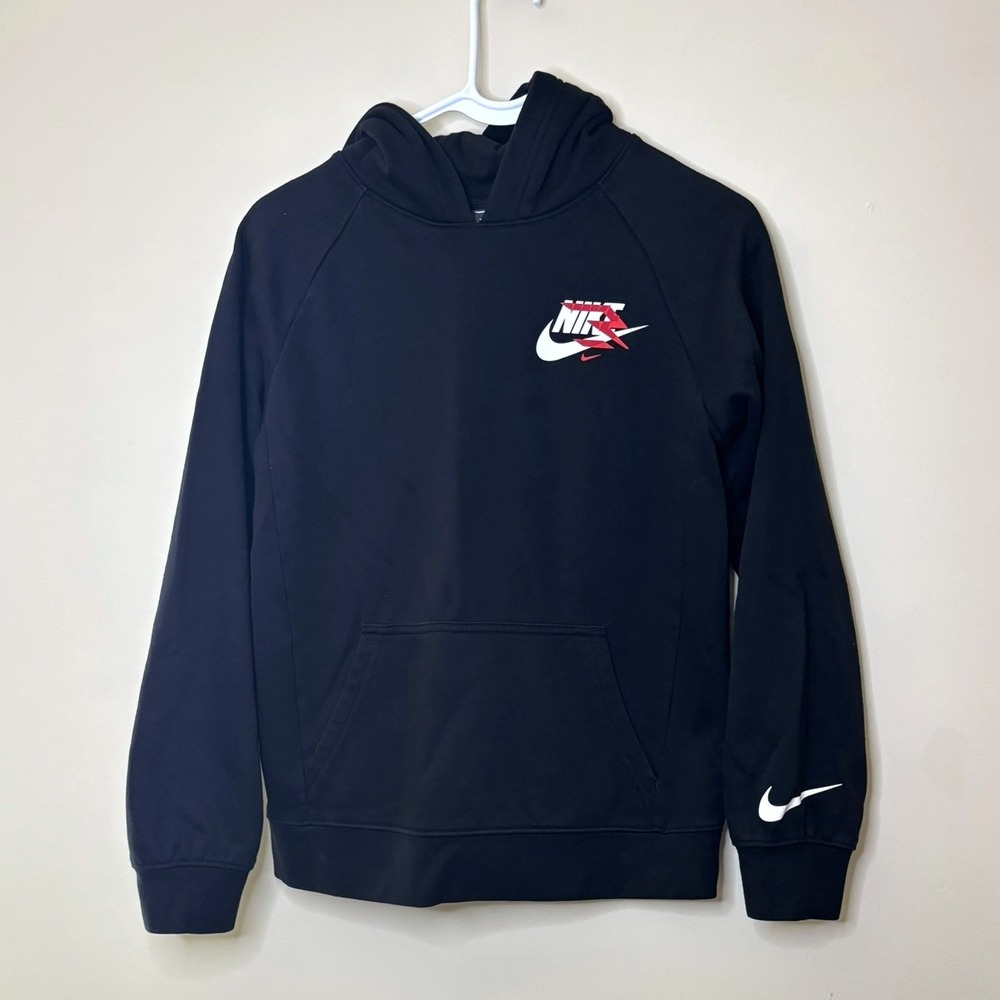 Nike 3Brand Russell Wilson Kids Black Pullover Hoodie Sweatshirt Large 12-13Y